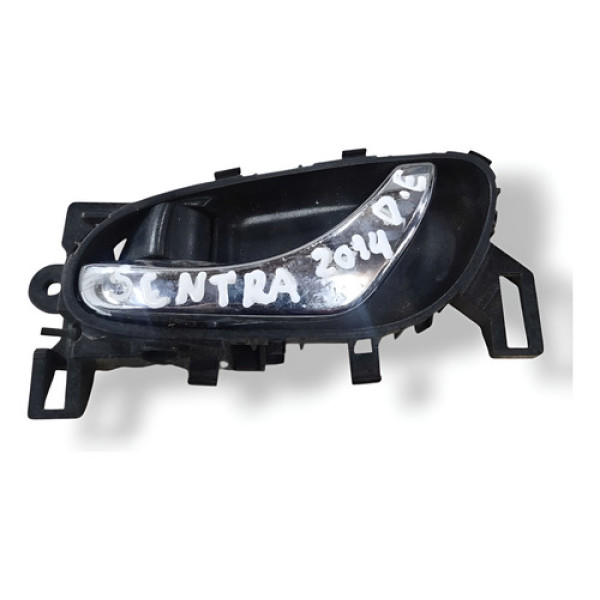 Maçaneta Interna Dianteira Esquerda Nissan Sentra 2014 2015 - Prateado - Dianteira