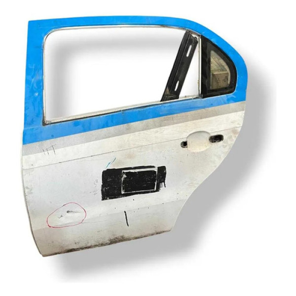 Porta Traseira Esquerda Voyage Gol G6 2014 A 2016 C/detalhe Traseira Esquerda Branco