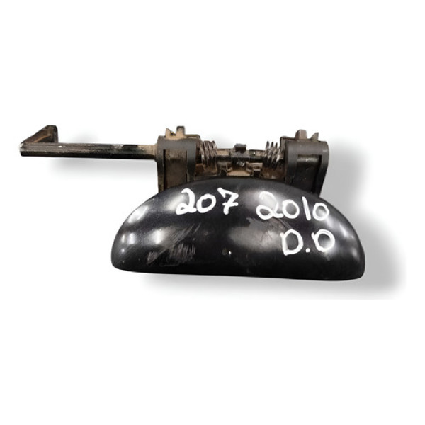 Maçaneta Dianteira Direita Peugeot 207 Passion 2010 15085wb0 Preto Dianteira