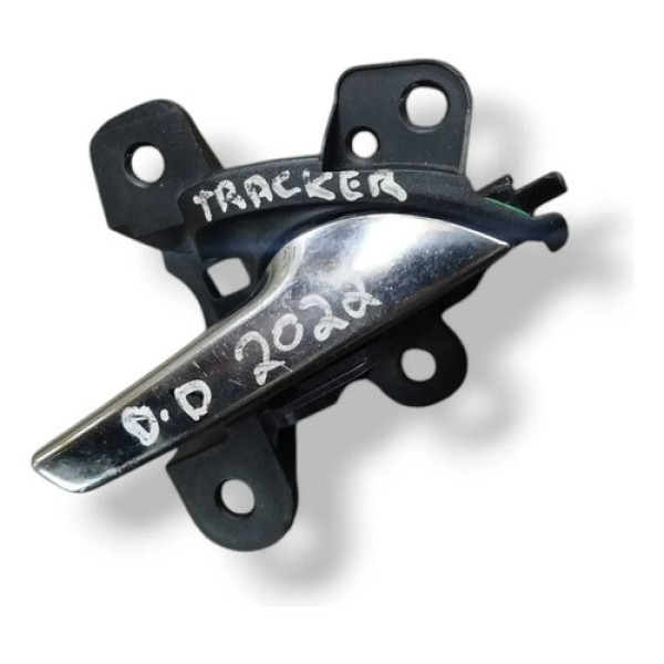 Maçaneta Interna Dianteira Direita Chevrolet Tracker 2022 Preto Dianteira