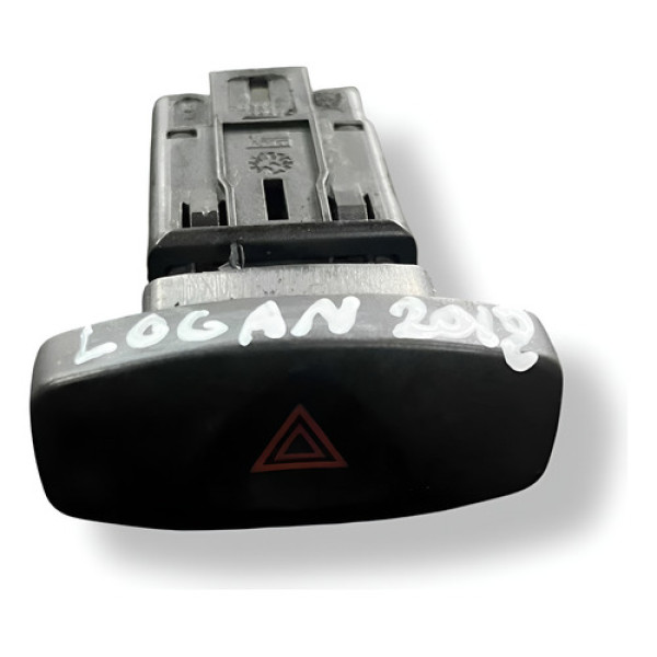 Botão Pisca Alerta Renault Logan 1.0 2011 2012 2013 446717 Preto