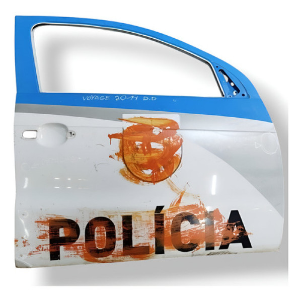 Porta Dianteira Direita Volkswagen Voyage 1.6 2014 Detalhes Branco Direita Dianteira