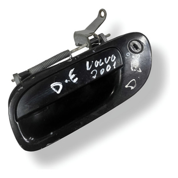 Maçaneta Externa Dianteira Esquerda Volvo S60 2001 2002 - Preta - Dianteira