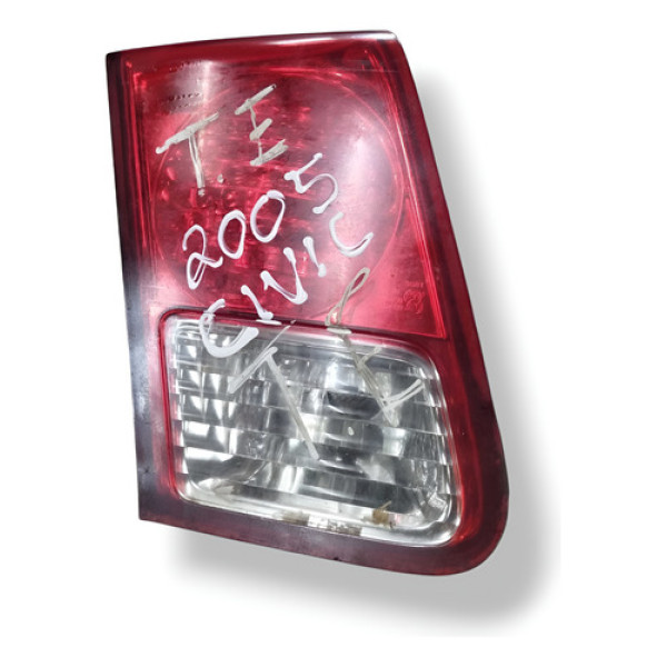 Lanterna Tampa Traseira Lado Esquerdo Honda Civic 2004 2005 Esquerdo/motorista Vermelho