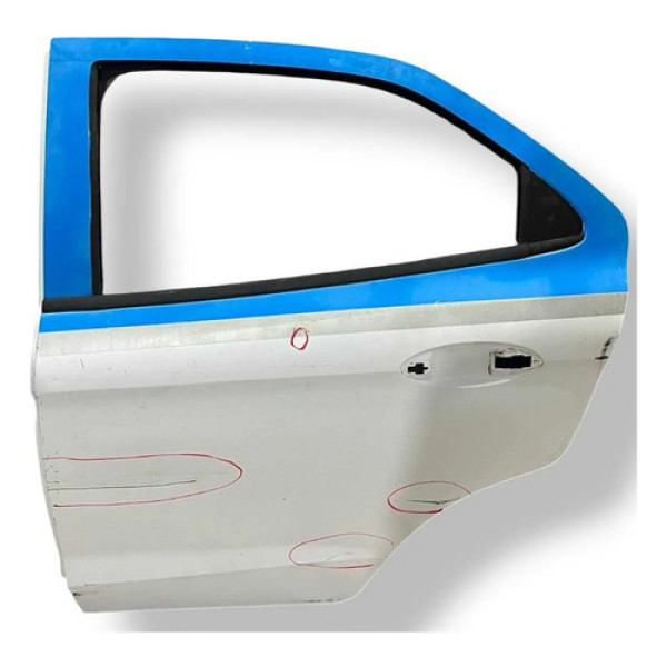 Porta Traseira Esquerda Ford Ka 2015 2016 2017/2021 Detalhe Traseira Esquerda Branco