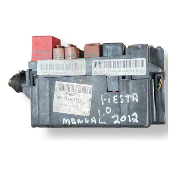 Caixa Fusível Rele Ford Ecosport Fiesta 1.0 2012 Bs6514401ed