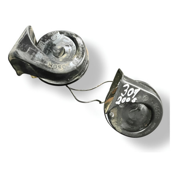 Buzina Caracol Dupla Com Detalhe Peugeot 307 1.6 2008 2009
