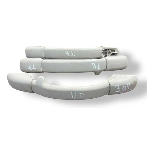 Kit 3 Puxadora Alça Teto Pqp Peugeot 307 2010 2011 2012 2013 Preto