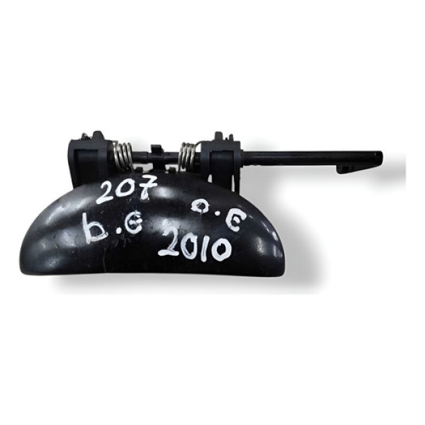 Maçaneta Externa Porta Diant Esquerda Peugeot 207 10 15085w - Preto - Dianteira