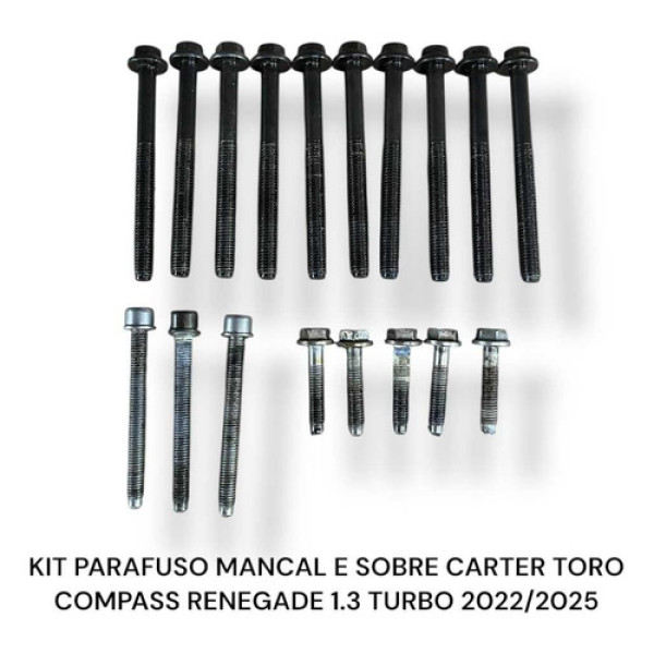 Kit Parafuso Mancal Sobre Cárter Toro Compass Turbo 22/25