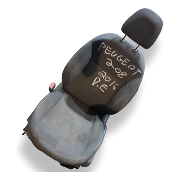 Banco Dianteiro Esquerdo Peugeot 208 2016 2017 2018 - Preto