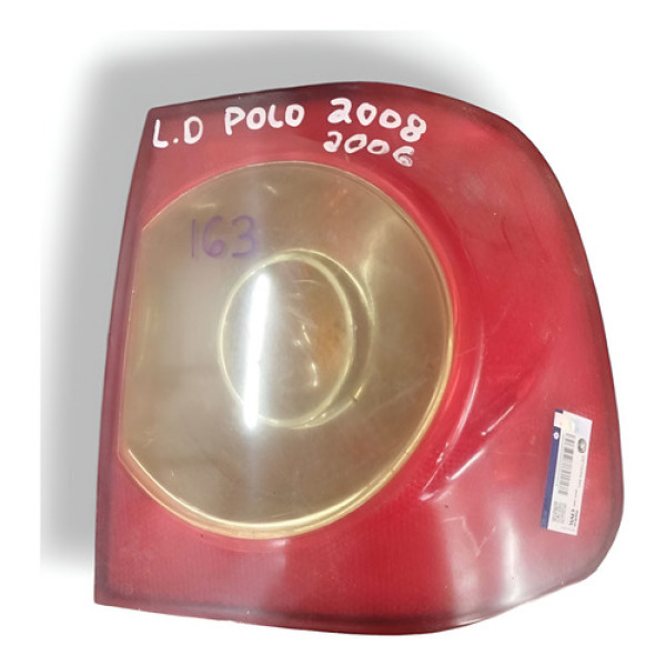 Lanterna Tampa Traseira Direita Volkswagen Polo 2006/2008 Direito/passageiro Vermelho