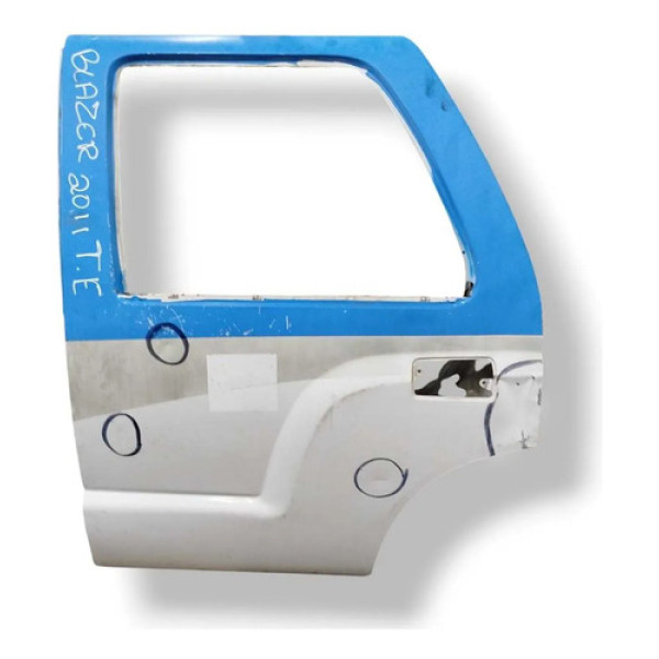 Porta Traseira Esquerda Gm Blazer 2.4 - 2010/2011 Detalhe Traseira Esquerda Branco