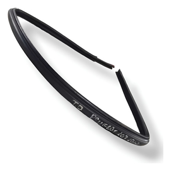 Borracha Canaleta Vidro Traseiro Direito 207 Escapade 2009 Preto