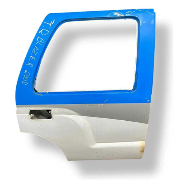 Porta Traseira Direita Chevrolet Blazer 2008 2009 Co Detalhe Traseira Esquerda Branco