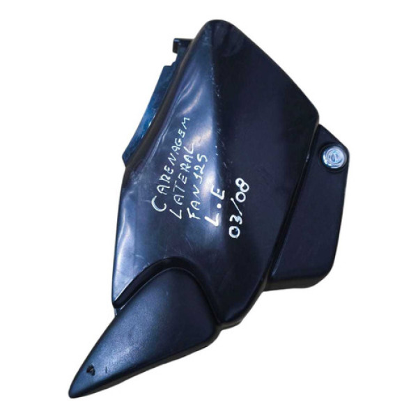 Carenagem Lateral Esquerda Fan 125 2000 2001 A 2008 Preto