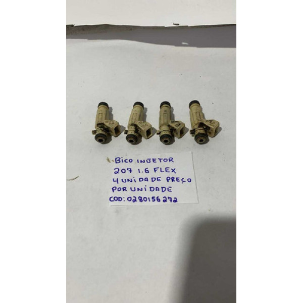 Bico Injetor Peugeot 207 1.6 Flex 2010  0280156272 (unidade)