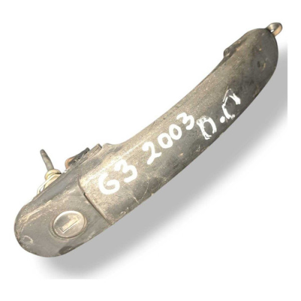 Maçaneta Externa Dianteira Direita  Volkswagen Gol 2003 2004 Prateado Dianteira