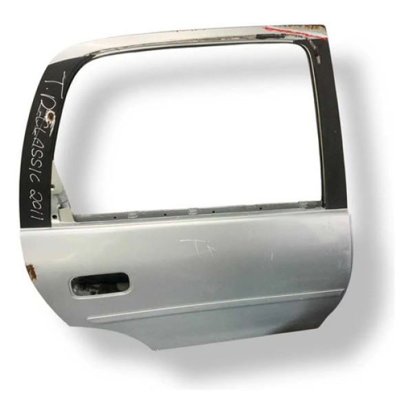 Porta Traseira Direita Chevrolet Classic 2011 2012 Detalhe Traseira Direita Prateado