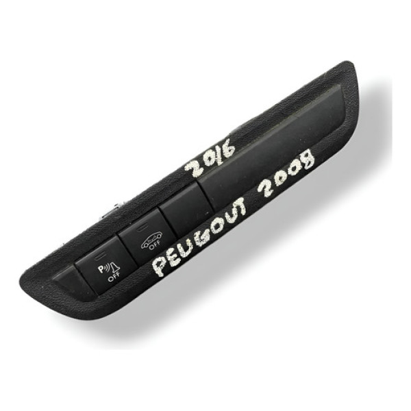 Botão Sensor Estacionamento Off Peugeot 2008 2016 9800671377 Preto