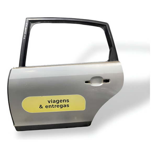 Porta Traseira Esquerda Citröen C4 2007 2008 2009 2010 2011 Traseira Esquerdo Prateado