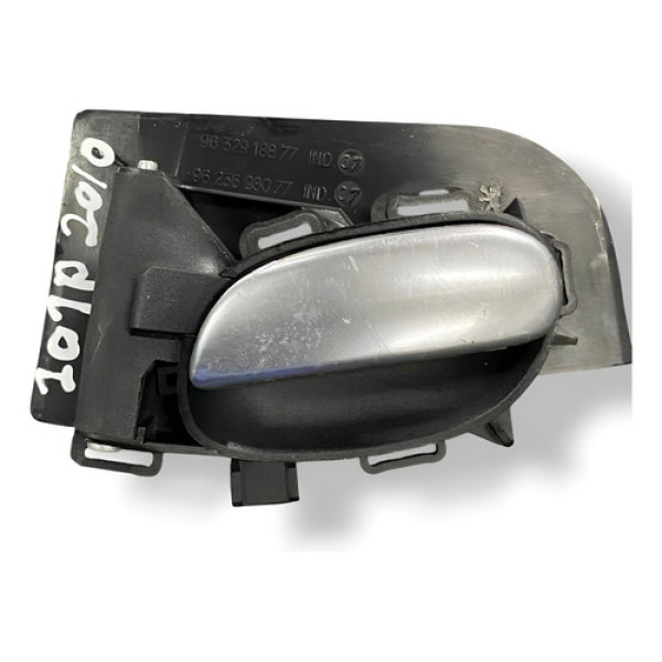 Maçaneta Interna Diant Direita 207 Passion 2010 9632918877 - Prateado - Dianteira