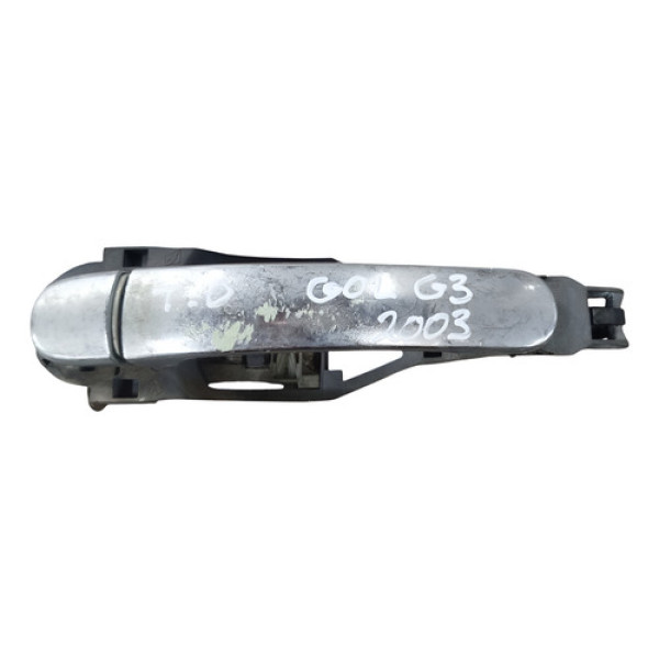 Maçaneta Externa Traseira Direita Volkswagen Gol 2005 2006 - Prateado - Traseira