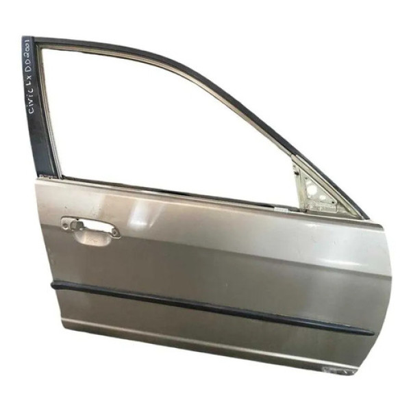 Porta Dianteira Direita Honda Civic 2001 2002 2003 A 2006 Dianteira Direita Prateado