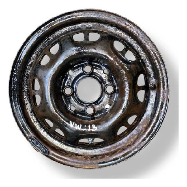 Roda Ferro Avulsa Aro 13 Volkswagen Gol Parati Voyage Golf Preto