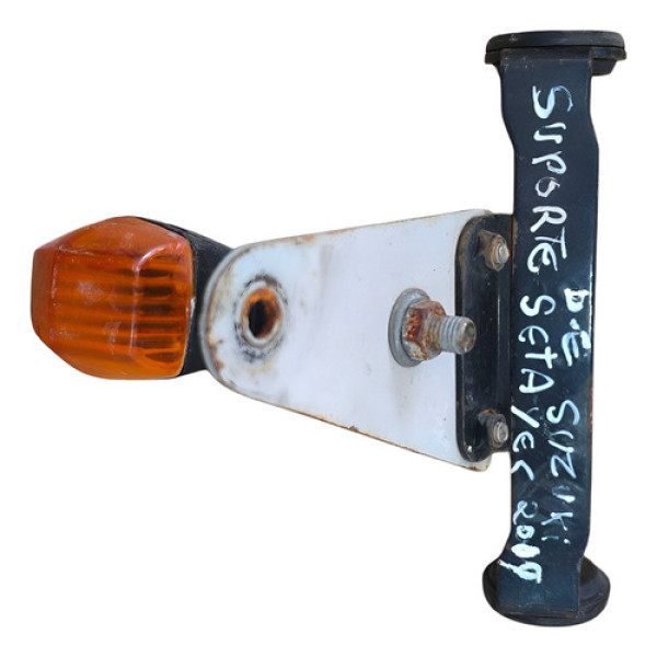 Suporte Seta Lado Dianteira Esquerda Suzuki Yes125 2008/2009 Laranja-escuro