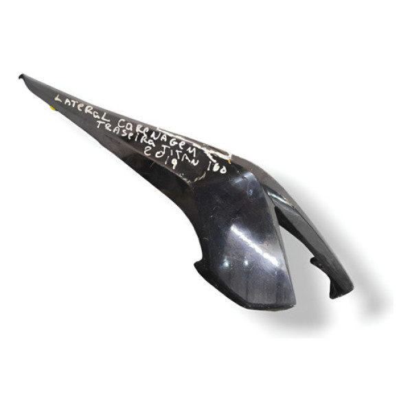 Carenagem Lateral Traseira Honda Titan 160 2019 Detalhe Cinza