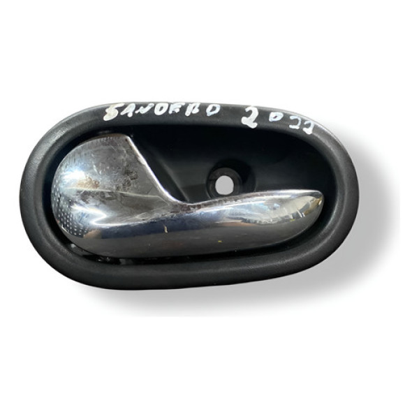 Maçaneta Interna Tras Esquerda Sandero 2021 2022 806714381r Prateado Traseira