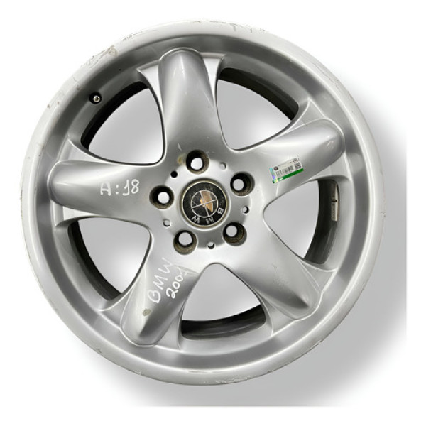 Roda Avulsa Aro 18 Prata Bmw X5 2001 2002 2003 2004 2005 Preto
