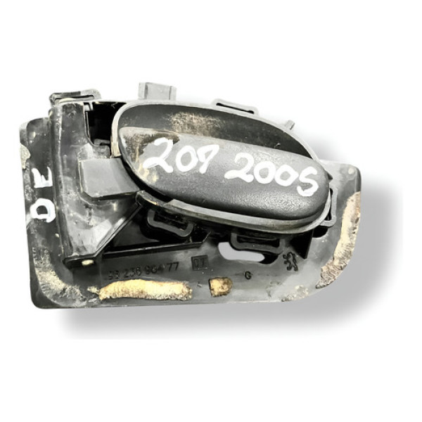Maçaneta Interna Diant Esquerda 207 2005 A 2011 9623698477 Preto Dianteira