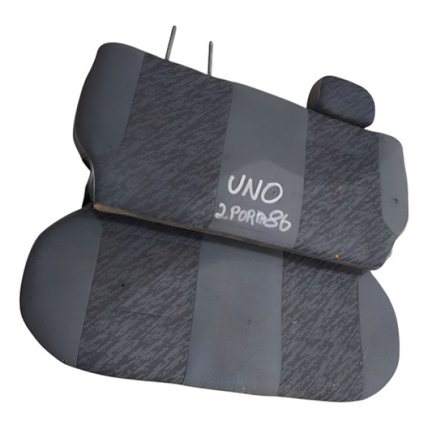 Banco Traseiro (asssento E Encosto) Fiat Uno 2 Portas 1986 Preto