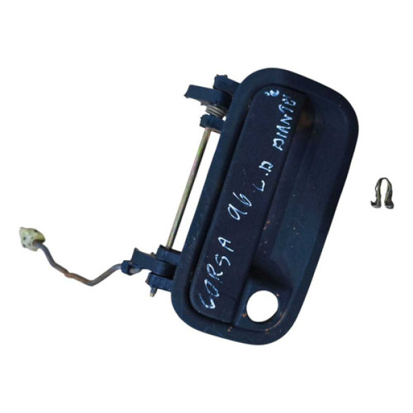 Maçaneta Externa Porta Dianteira Direita Corsa 1999 2531621c Preto Dianteira