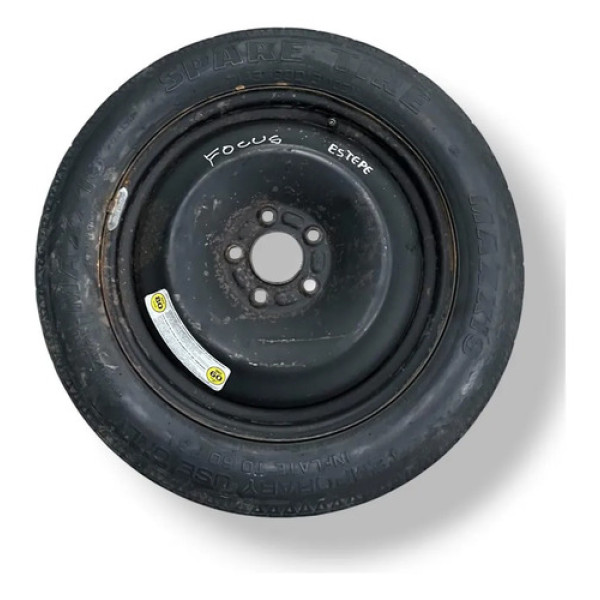 Roda Estepe Aro 16 Ford Focus 2014 2015 2016 2017 2018 Preto