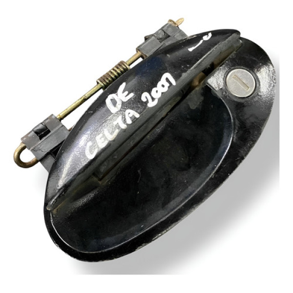Maçaneta Externa Dianteira Esquerda Gm Celta 2007 93349617 Preto Dianteira