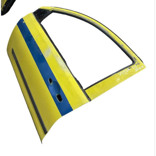 Porta Dianteira Esquerda Nissan Versa 2017 2018 2019 2020 Dianteira Esquerda Amarelo