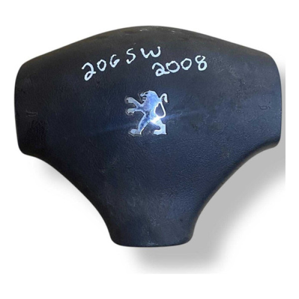 Capa Volante Direção Peugeot 206 Sw 2008 2009 9644329177 Prateado