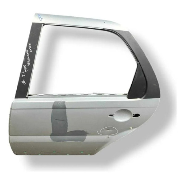 Porta Traseira Esquerda Fiat Palio Adventure 2012 Detalhe 4p Traseira Esquerda Prateado