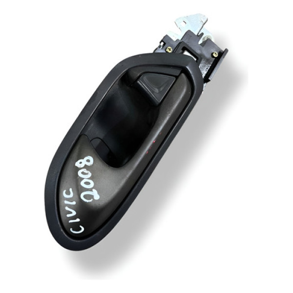 Maçaneta Interna Dianteira Esquerda Honda Civic Lxs 2008 Preto Dianteira