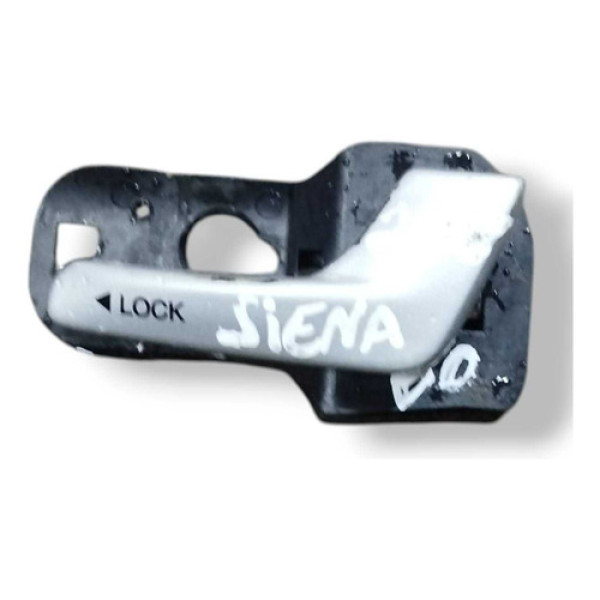 Maçaneta Interna Dianteira Direita Fiat Siena 2007 2008 2009 Prateado Dianteira