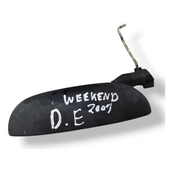 Maçaneta Externa Tras Esquerda Palio Weekend 2001 2002 2003 Preto Dianteira