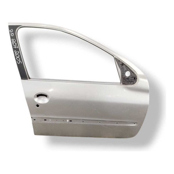 Porta Dianteira Direito Peugeot 207 2005 2006 2007 Detalhe Dianteira Direita Cinza