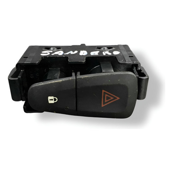 Botão Pisca Alerta Renault Sandero 1.6 2020 2021 2022 31601 - Preto