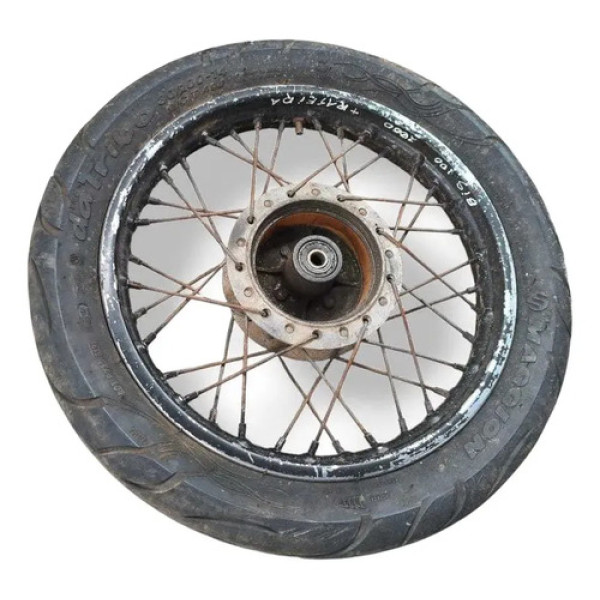 Aro Roda Traseira Honda Biz 100 2000 2001 2002 2003 2004 Prateado