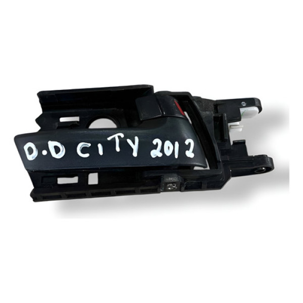 Maçaneta Interna Porta Dianteira Direita Honda City 1.5 2012 Preto Dianteira