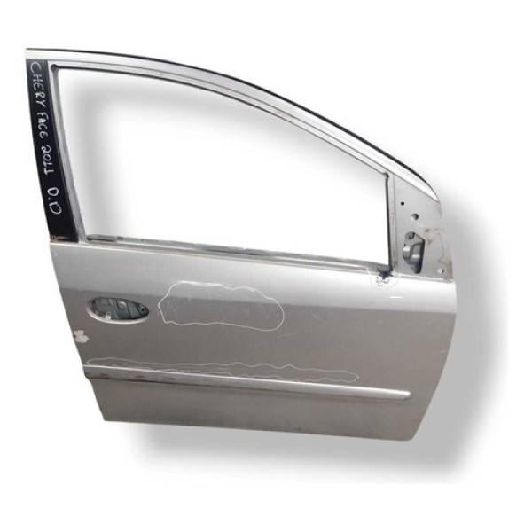 Porta Dianteira Direita Chery Face 2011 2012 2013 Detalhe Dianteira Dianteira Prateado