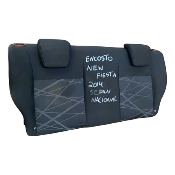 Encosto Banco Traseiro Ford New Fiesta Sedan Nacional 2014 Preto